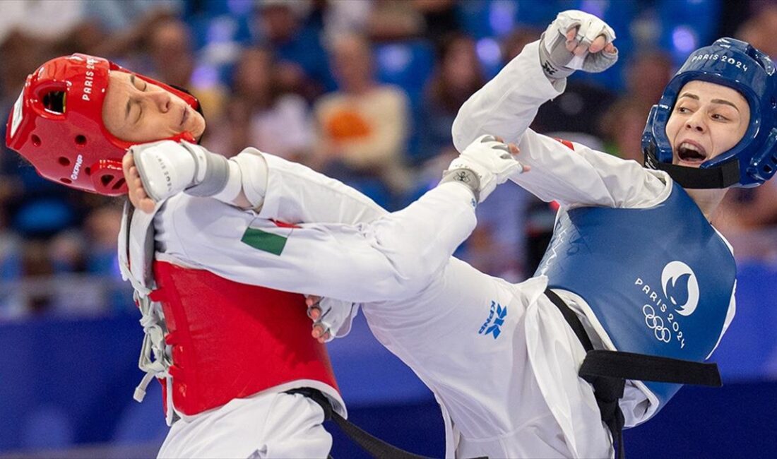 Paris 2024 Olimpiyat Oyunları'nda mücadele eden milli tekvandocu Merve Dinçel