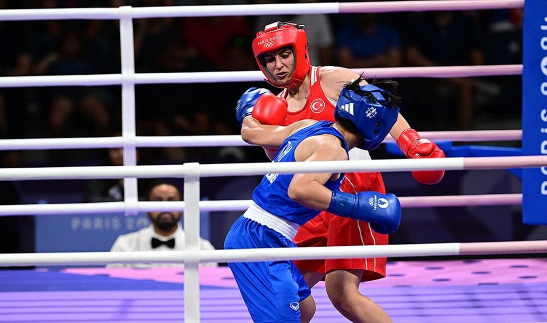 Son olimpiyat şampiyonu milli boksör Busenaz Sürmeneli, çeyrek finalde Taylandlı