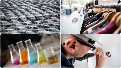 Türkiye'nin dış satımının geçen ay yüzde 50,3'ünü, otomotiv endüstrisi, kimyevi