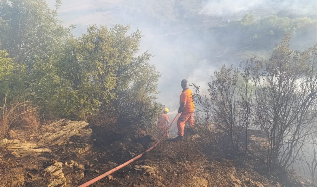 ANTALYA (AA) – Antalya’da ormanlık alanda çıkan yangına müdahale ediliyor.