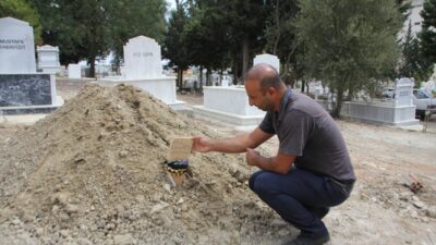 ANTALYA (AA) – Antalya'nın Serik ilçesinde toprağa gömülü bulunan insan