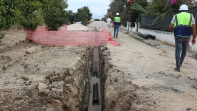 ANTALYA (AA) – Antalya Büyükşehir Belediyesince Serik ilçesinin alt yapı