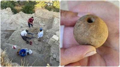 Çanakkale'nin Eceabat ilçesindeki Maydos Kilisetepe Höyüğü'nde yürütülen arkeolojik kazıda 3900