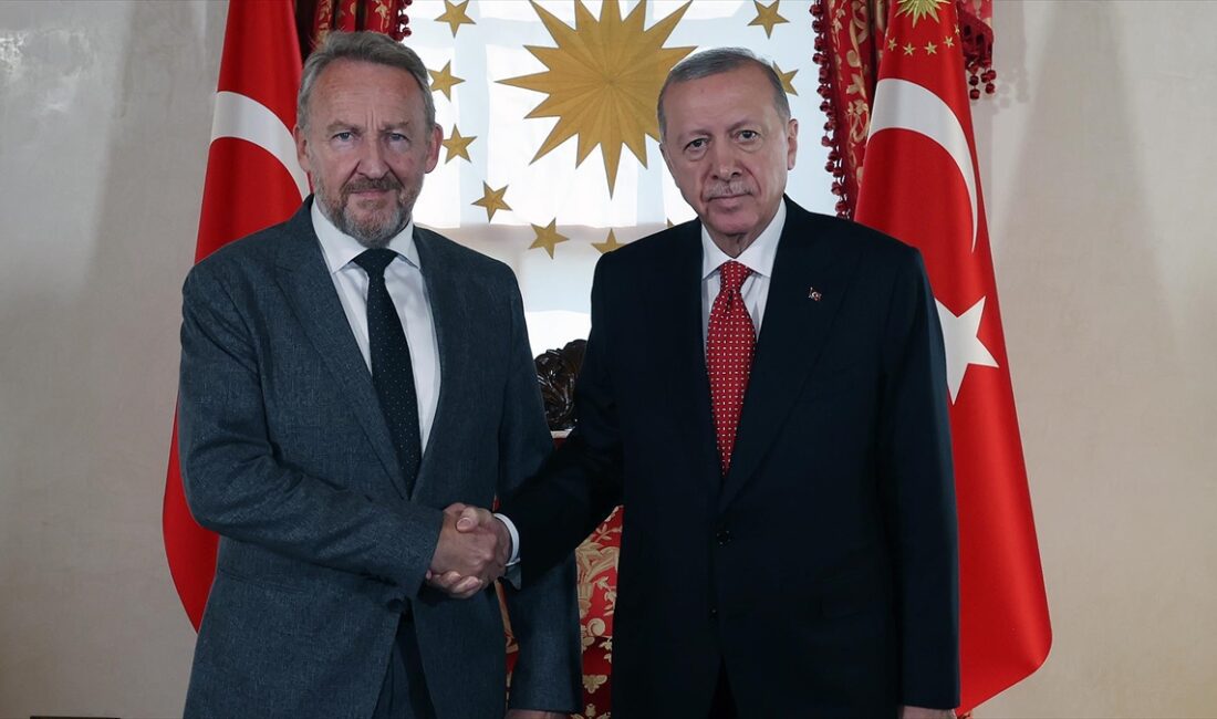İSTANBUL (AA) – Cumhurbaşkanlığı Dolmabahçe Ofisi’nde gerçekleşen kabul, basına kapalı