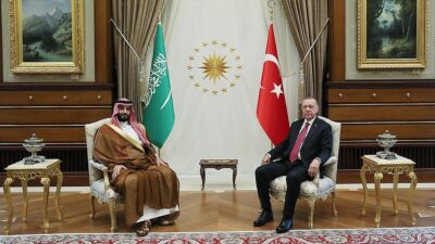 Cumhurbaşkanı Erdoğan'ın Suudi Arabistan Veliaht Prensi bin Selman ile gerçekleştirdiği
