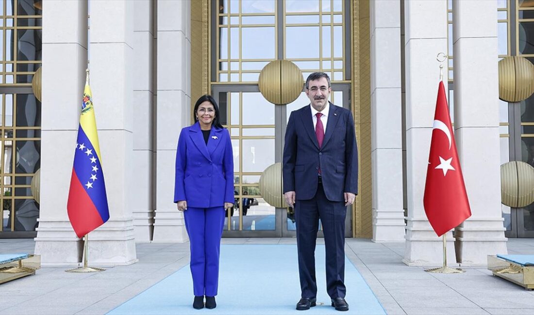 Cumhurbaşkanı Yardımcısı Cevdet Yılmaz, Venezuela Cumhurbaşkanı Başyardımcısı ve Petrol Bakanı
