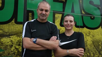 Teknik direktör Erkan Sözeri ile diyetisyen kızı Yağmur Sözeri, Trendyol