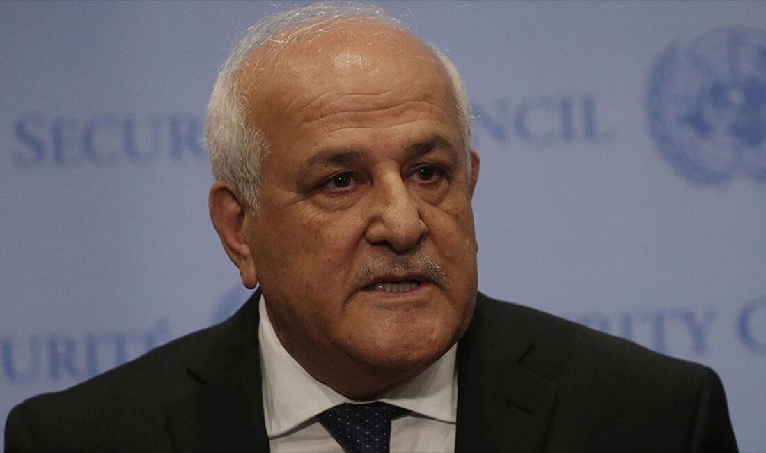Filistin'in Birleşmiş Milletler (BM) Daimi Temsilcisi Riyad Mansur, "Filistin halkı
