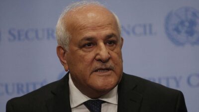 Filistin'in Birleşmiş Milletler (BM) Daimi Temsilcisi Riyad Mansur, "Filistin halkı