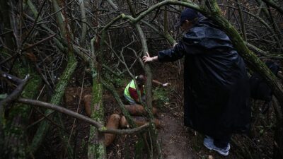 Çanakkale'nin Eceabat ilçesine bağlı Büyükanafarta köyündeki arazide, maki ile örtülü