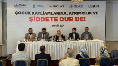 İstanbul'da bir araya gelen sivil toplum kuruluşları (STK) çocuk şiddetine