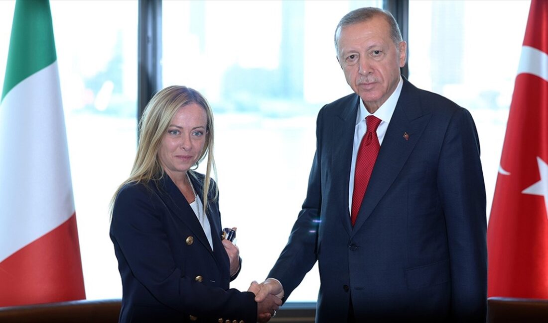 İtalya Başbakanı Giorgia Meloni’nin, Cumhurbaşkanı Recep Tayyip Erdoğan ile Orta