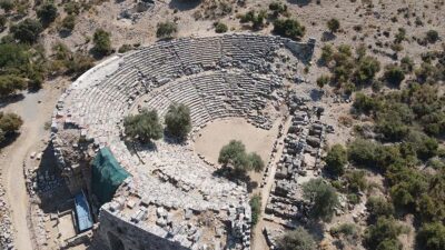 Muğla'nın Köyceğiz ilçesindeki Kaunos Antik Kenti'nde yürütülen kazılarda, sarnıç ile