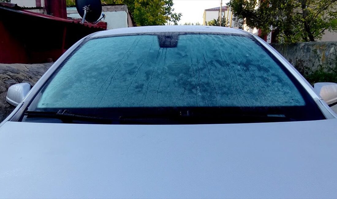 KARS (AA) – İlçede aralıklarla etkili olan sağanak sonrası, hava