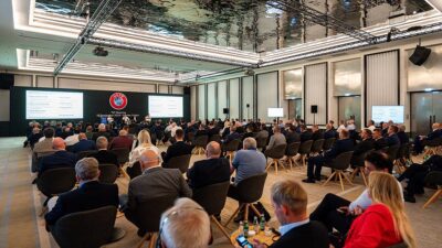 Türkiye Futbol Federasyonu (TFF) Başkanı İbrahim Hacıosmanoğlu, UEFA Üst Düzey