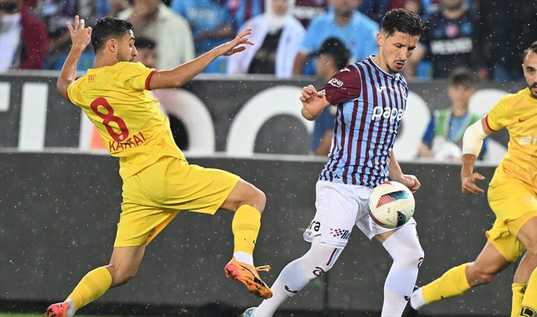 Trendyol Süper Lig'in 3. haftasından ertelenen maçta Trabzonspor ile Bellona