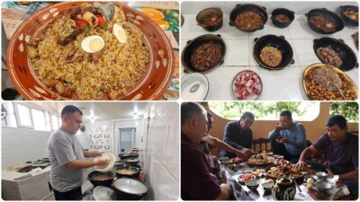 Özbekistan mutfak kültüründe önemli yere sahip Özbek pilavı, ülke genelinde