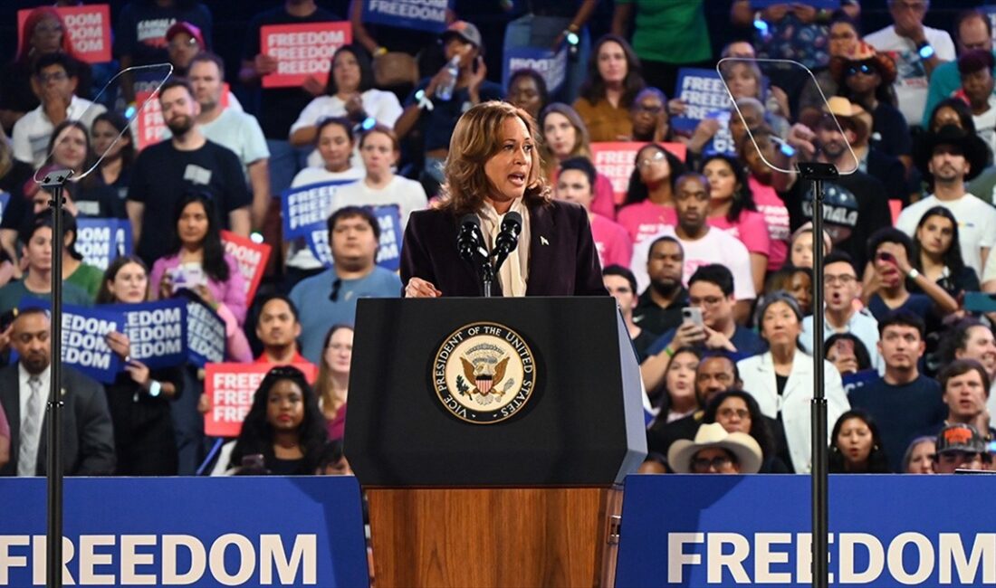 ABD Başkan Yardımcısı ve Demokratların başkan adayı Kamala Harris'in, Michigan