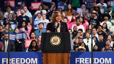 ABD Başkan Yardımcısı ve Demokratların başkan adayı Kamala Harris'in, Michigan