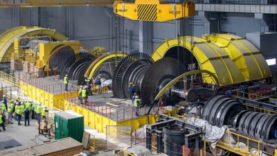 Mersin'in Gülnar ilçesinde yapımı süren Akkuyu Nükleer Güç Santrali'nde (NGS),