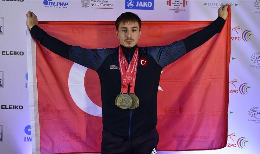 Polonya'da düzenlenen Gençler ve 23 Yaş Altı Avrupa Halter Şampiyonası'nda