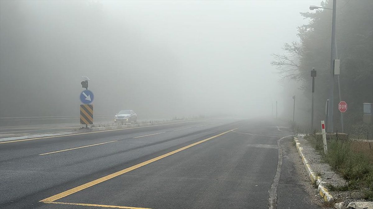 Bolu, Düzce ve Bartın'da sis etkili oldu.