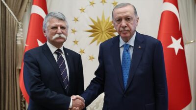 Cumhurbaşkanı Recep Tayyip Erdoğan, Macaristan Ulusal Meclis Başkanı Laszlo Köver'i