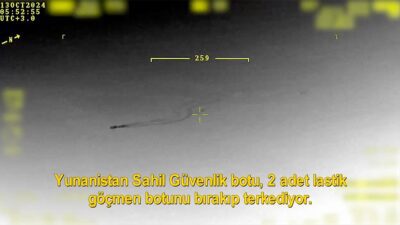 Milli Savunma Bakanlığı, Rodos Adası'nın kuzeyinde Yunanistan'a ait sahil güvenlik