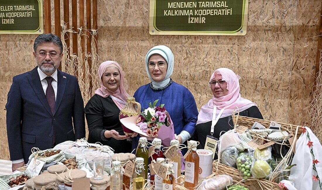 Emine Erdoğan, "Ekilmemiş tek bir karış toprağımız kalmasın. İmece kültürümüzü