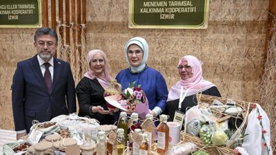 Emine Erdoğan, "Ekilmemiş tek bir karış toprağımız kalmasın. İmece kültürümüzü