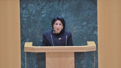 Gürcistan Cumhurbaşkanı Salome Zurabişvili, dün düzenlenen parlamento seçimine "Rus operasyonu"