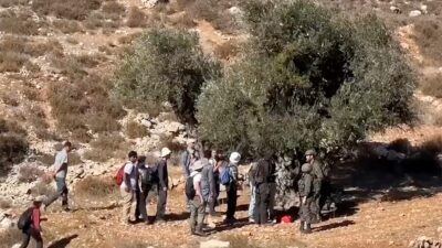 İsrail ordusu, işgal altındaki Batı Şeria'nın Ramallah kentinde Filistinli çiftçilerin