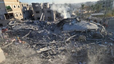 İsrail ordusunun 24 gündür kuşatma altında tuttuğu Gazze Şeridi'nin kuzeyinde