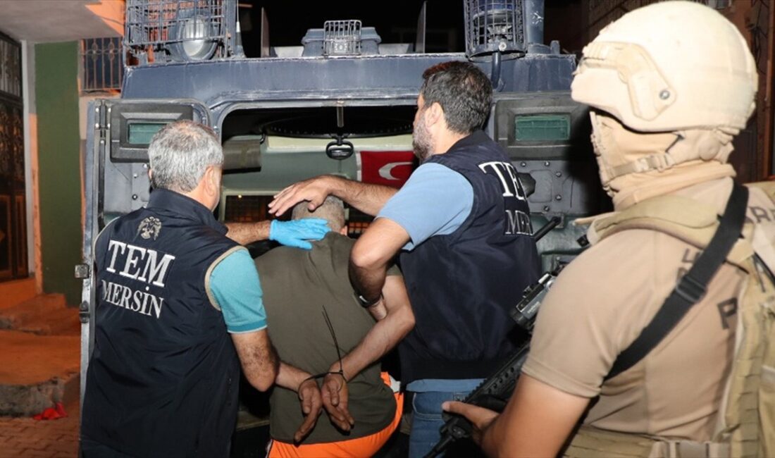 MERSİN (AA) – İl Emniyet Müdürlüğünün açıklamasına göre, terör örgütü