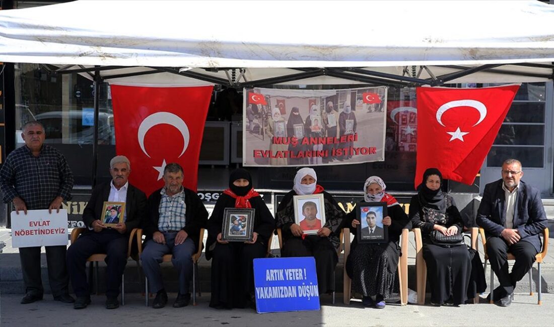 Muş'ta çocuklarını terör örgütü PKK'dan kurtarmak isteyen aileler, DEM Parti