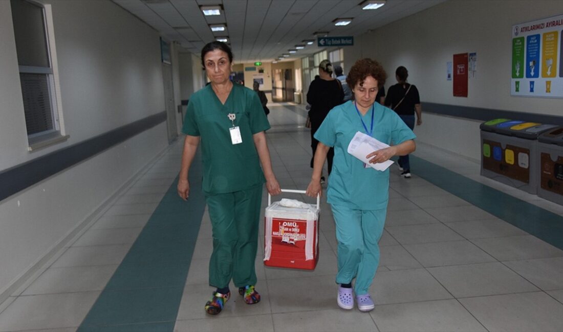 Samsun'da tedavi gördüğü hastanede beyin ölümü gerçekleşen 43 yaşındaki kadın