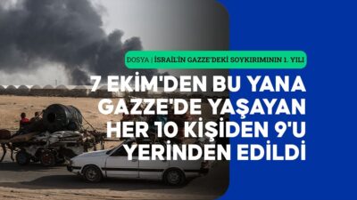 İsrail, bir yıl boyunca aralıksız bombaladığı Gazze Şeridi'nde zorla yerinden