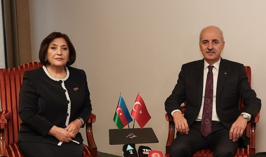 TBMM Başkanı Numan Kurtulmuş, Azerbaycan Milli Meclis Başkanı Sahibe Gafarova