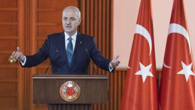 TBMM Başkanı Numan Kurtulmuş, "İlgili bakanların katılımıyla Meclis'te, İsrail’in yayılmacı