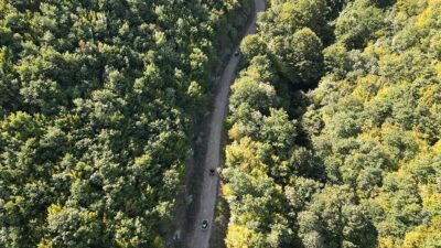 Tekirdağ'da Marmara Denizi ile Ganos Dağı eteklerindeki ormanların bütünleştiği Uçmakdere,