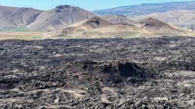 Van'ın Çaldıran ilçesinde Tendürek Dağı eteklerindeki lav kayalarının arasına inşa