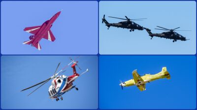 TUSAŞ'ın Kahramankazan'daki yerleşkesinde HÜRKUŞ ve HÜRJET uçaklarından GÖKBEY ve ATAK