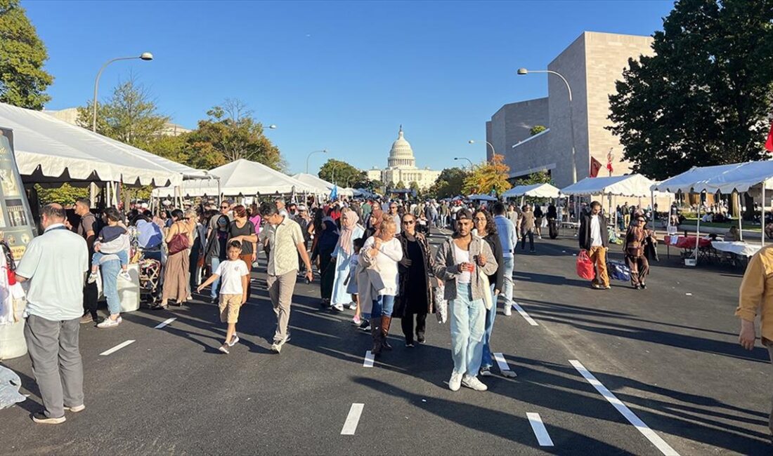 ABD'nin başkenti Washington'da düzenlenen geleneksel Türk Festivali'ne katılan binlerce kişi,