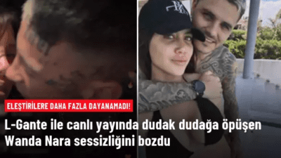 Galatasaray'ın Arjantinli yıldızı Mauro Icardi'nin eşi Wanda Nara, Rapçi L-Gante