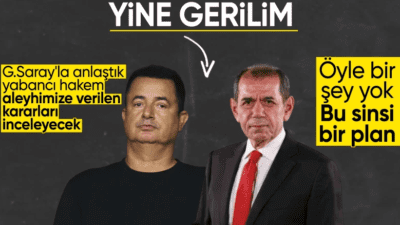 Fenerbahçe Asbaşkanı Acun Ilıcalı, Galatasaray Yönetim Kurulu Üyesi İbrahim Hatipoğlu