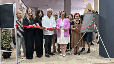 Antalya'da mozaik sanatçısı Süleyman Sarı'nın doğadan topladığı çakıl taşlarıyla oluşturduğu