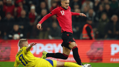 UEFA Uluslar B Ligi'nde Arnavutluk ile Ukrayna karşılaştı. Mücadele 2-1