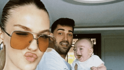 İdo Tatlıses'in eşi Yasemin Tatlıses, ikiz çocukları İbrahim Ayel ile