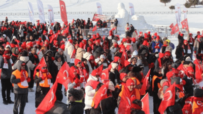 Kars'ın Sarıkamış ilçesinde Sarıkamış Harekatı'nın 110. yılı anma etkinlikleri kapsamında