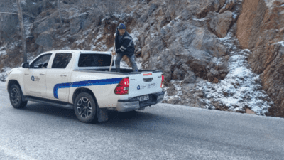 Antalya Büyükşehir Belediyesi, Alanya’nın kırsal bölgelerinde yolların trafiğe açık kalması